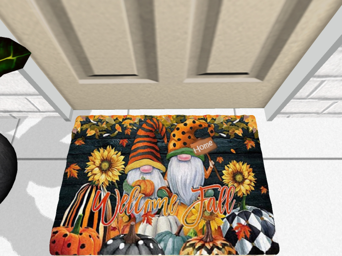 Second Life Marketplace MESH DOORMAT AUTUMN GREETER "GNOME FALL